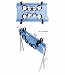 BubbleBath pet grooming hammock hole sizes and folded dimensions