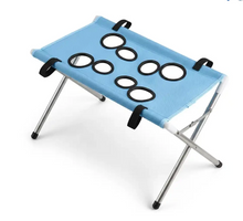 BubbleBath foldable pet grooming hammock in blue